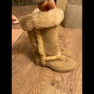 Light Brown Fuzzy UGG Boots